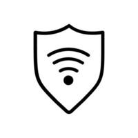 l'Internet Sécurité icône vecteur. antivirus illustration signe. protection symbole ou logo. vecteur