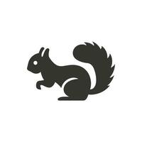 écureuil icône sur blanc Contexte - Facile vecteur illustration
