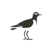 vanneau oiseau icône sur blanc Contexte - Facile vecteur illustration