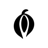 papaye icône isolé sur blanc Contexte vecteur