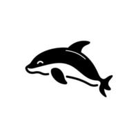béluga baleine icône sur blanc Contexte - Facile vecteur illustration