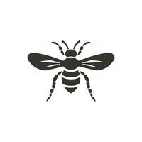 frelon insecte icône sur blanc Contexte - Facile vecteur illustration
