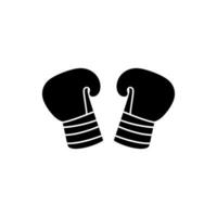 boxe gants icône sur blanc Contexte - Facile vecteur illustration