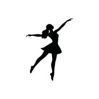 Danseur icône sur blanc Contexte - Facile vecteur illustration