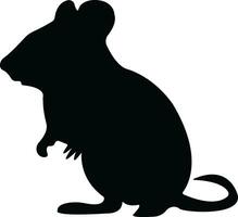 Souris animal icône dans branché plat style. isolé sur transparent Contexte. rat, souris signe symboles conception utilisation vecteur pour applications et site Internet