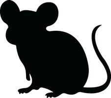 Souris animal icône dans branché plat style. isolé sur transparent Contexte. rat, souris signe symboles conception utilisation vecteur pour applications et site Internet