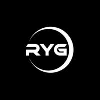 ryg lettre logo conception, inspiration pour une unique identité. moderne élégance et Créatif conception. filigrane votre Succès avec le frappant cette logo. vecteur