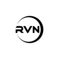 RVN lettre logo conception, inspiration pour une unique identité. moderne élégance et Créatif conception. filigrane votre Succès avec le frappant cette logo. vecteur