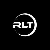 RLT lettre logo conception, inspiration pour une unique identité. moderne élégance et Créatif conception. filigrane votre Succès avec le frappant cette logo. vecteur