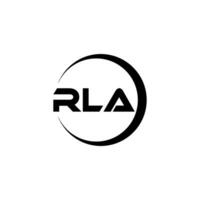 rla lettre logo conception, inspiration pour une unique identité. moderne élégance et Créatif conception. filigrane votre Succès avec le frappant cette logo. vecteur