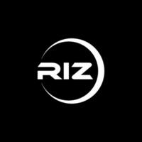 riz lettre logo conception, inspiration pour une unique identité. moderne élégance et Créatif conception. filigrane votre Succès avec le frappant cette logo. vecteur