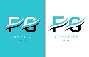 F g lettre logo conception avec Contexte et Créatif entreprise logo. moderne caractères mode conception. vecteur illustration