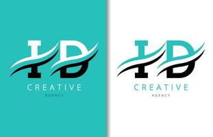 id lettre logo conception avec Contexte et Créatif entreprise logo. moderne caractères mode conception. vecteur illustration
