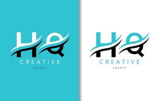 h o lettre logo conception avec Contexte et Créatif entreprise logo. moderne caractères mode conception. vecteur illustration