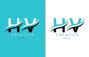 h v lettre logo conception avec Contexte et Créatif entreprise logo. moderne caractères mode conception. vecteur illustration