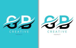 gb lettre logo conception avec Contexte et Créatif entreprise logo. moderne caractères mode conception. vecteur illustration