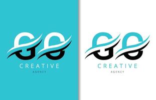 g c lettre logo conception avec Contexte et Créatif entreprise logo. moderne caractères mode conception. vecteur illustration