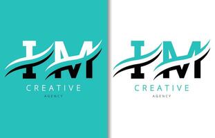 je suis lettre logo conception avec Contexte et Créatif entreprise logo. moderne caractères mode conception. vecteur illustration