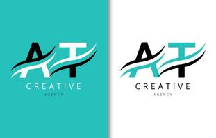 à lettre logo conception avec Contexte et Créatif entreprise logo. moderne caractères mode conception. vecteur illustration