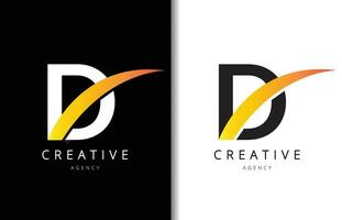 ré lettre logo conception avec Contexte et Créatif entreprise logo. moderne caractères mode conception. vecteur illustration