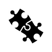 puzzle Solution glyphe icône vecteur illustration