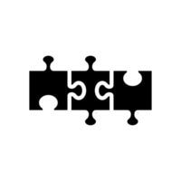 puzzle affaires Solution glyphe icône vecteur illustration