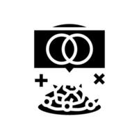 la fusion cuisine restaurant chef glyphe icône vecteur illustration