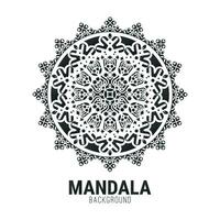 modèle de conception de fond plat mandala vecteur