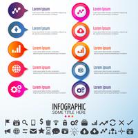 Modèle de conception d&#39;infographie vecteur