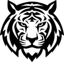 tigre, noir et blanc vecteur illustration