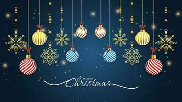joyeux Noël Contexte avec Noël éléments pour social médias des postes, bannières, salutation cartes, et la toile bannières vecteur