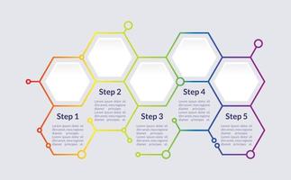 modèle de conception de graphique infographique éducatif coloré vecteur