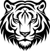 tigre, noir et blanc vecteur illustration