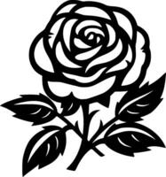 rose, noir et blanc vecteur illustration