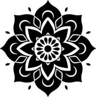 mandala, minimaliste et Facile silhouette - vecteur illustration