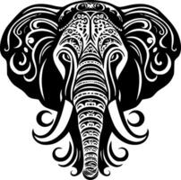éléphant, minimaliste et Facile silhouette - vecteur illustration