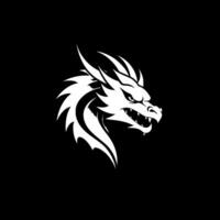 dragon - minimaliste et plat logo - vecteur illustration