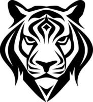 tigre, noir et blanc vecteur illustration