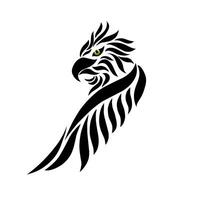 graphique vecteur illustration de tribal art tatouage conception Aigle avec ailes