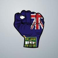 drapeau des îles vierges avec dessin à la main vecteur