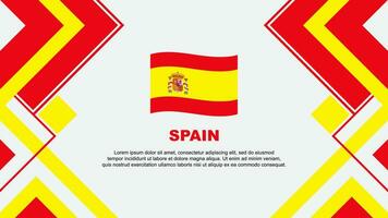 Espagne drapeau abstrait Contexte conception modèle. Espagne indépendance journée bannière fond d'écran vecteur illustration. Espagne bannière