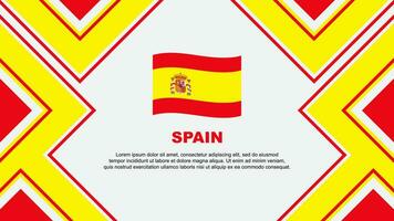 Espagne drapeau abstrait Contexte conception modèle. Espagne indépendance journée bannière fond d'écran vecteur illustration. Espagne vecteur