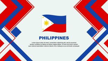 philippines drapeau abstrait Contexte conception modèle. philippines indépendance journée bannière fond d'écran vecteur illustration. philippines bannière