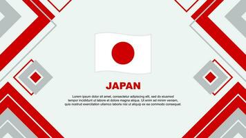Japon drapeau abstrait Contexte conception modèle. Japon indépendance journée bannière fond d'écran vecteur illustration. Japon Contexte