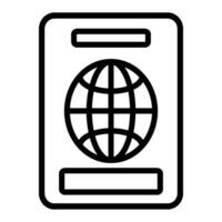 passeport icône conception vecteur
