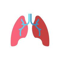 poumons icône vecteur illustration conception