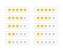 étoile évaluation icône. la revue étoile évaluation et retour. client choix. rang évaluation étoiles retour. vecteur