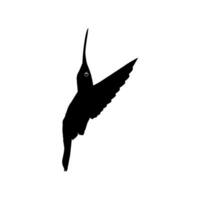 en volant colibri silhouette, pouvez utilisation art illustration, site Internet, logo gramme, pictogramme ou graphique conception élément. vecteur illustration