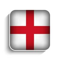 vecteur carré Angleterre drapeau icône