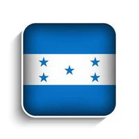 vecteur carré Honduras drapeau icône